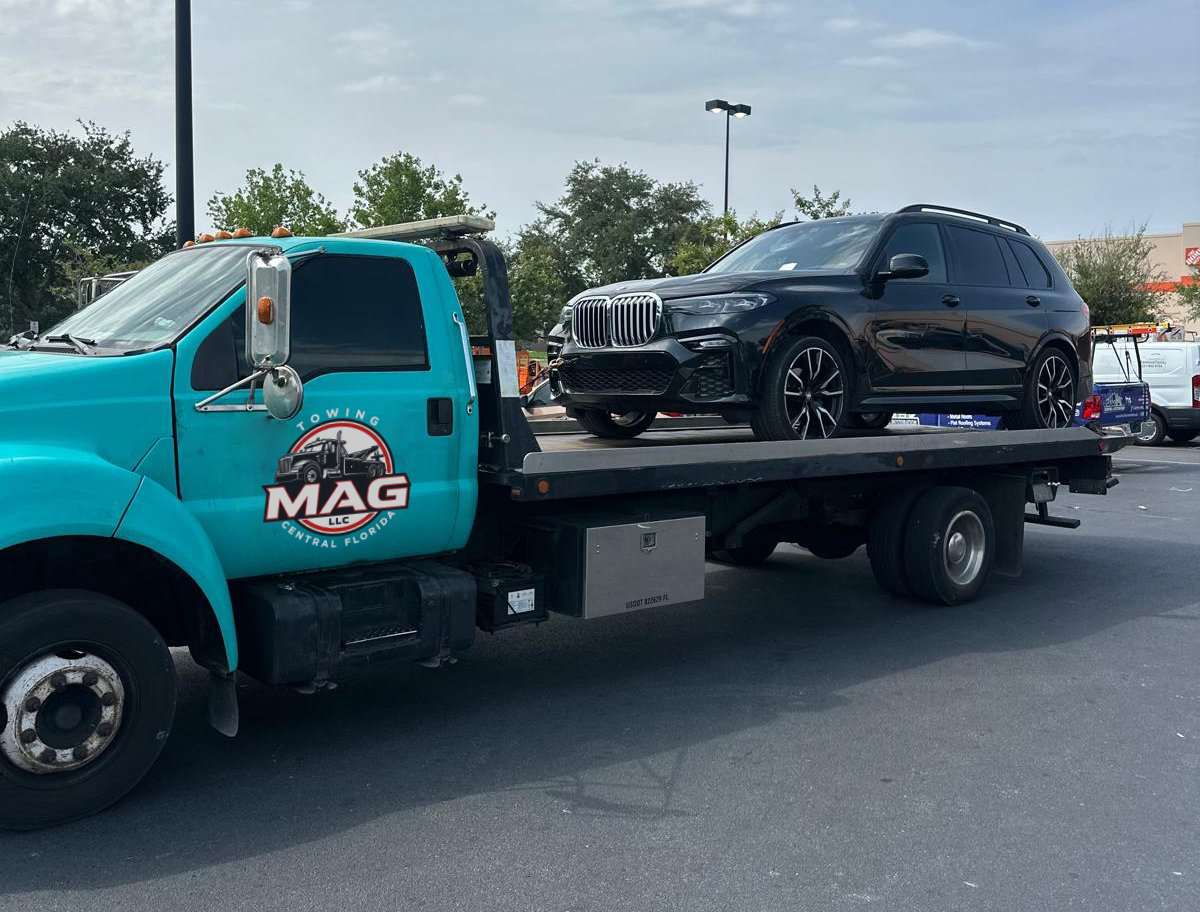 Roadside assistance for a flat tire